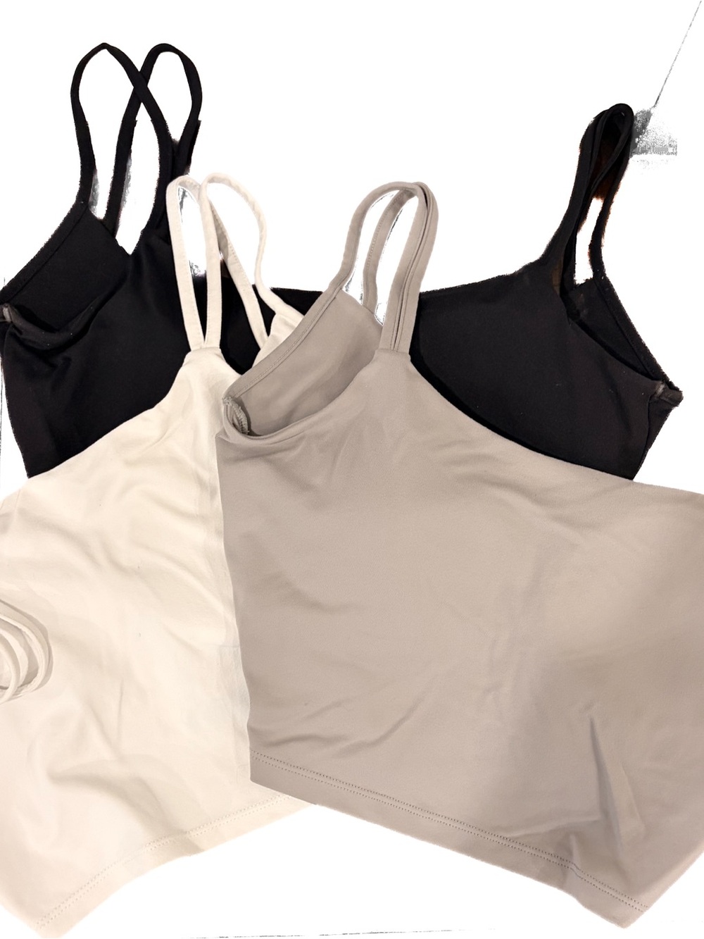 Workout Top - Black, Cream & Taupe